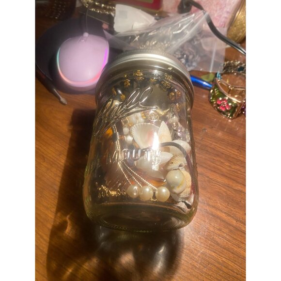 Curated Vintage Jewelry Treasure MASON JAR Lot | Guaranteed STERLING & Signed Pi - Picture 3 of 7